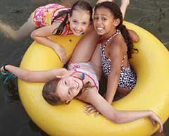 Girls in tubes